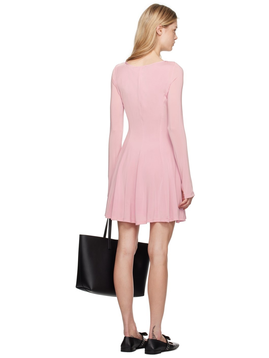 Pink Flared Minidress - 3