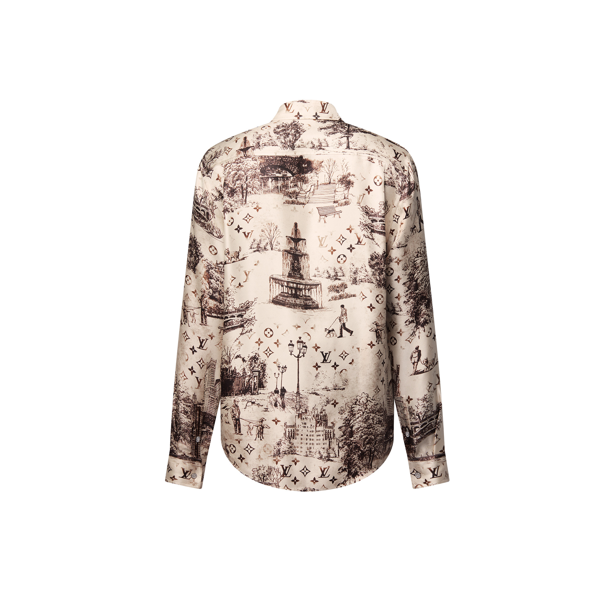 Long-Sleeved Silk Shirt - 3