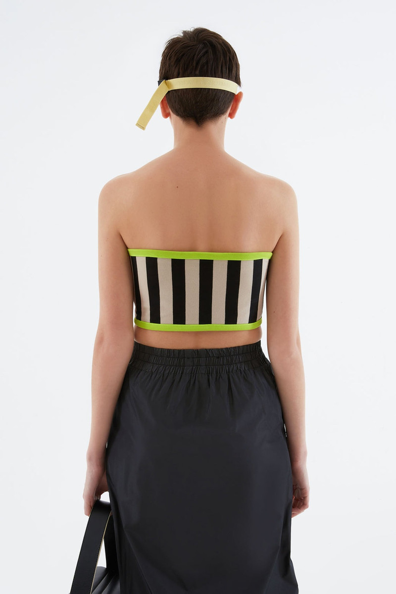 STRIPED BLUE & GREEN REVERSIBLE TOP 3