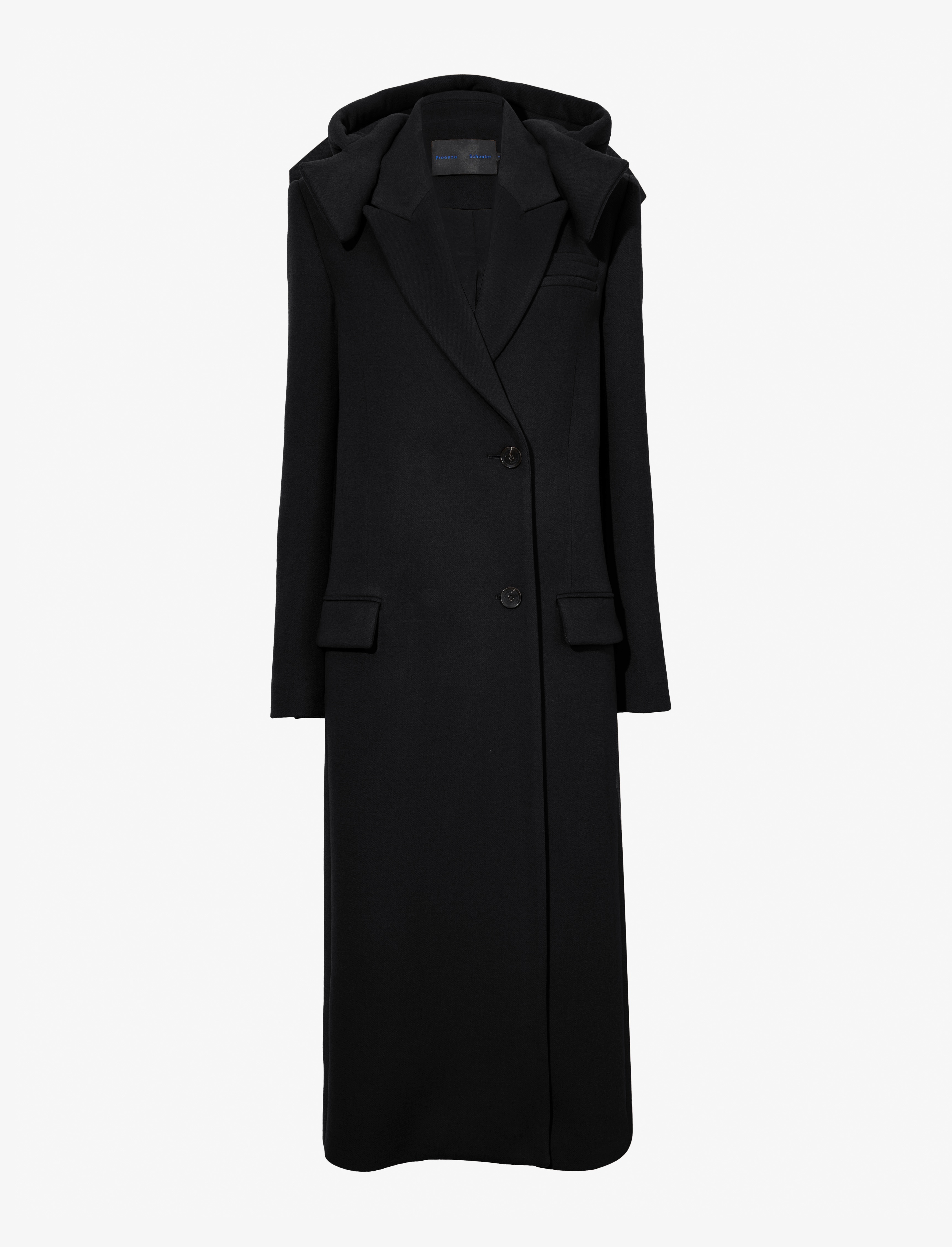 Reed Coat in Brushed Melange Wool - 1