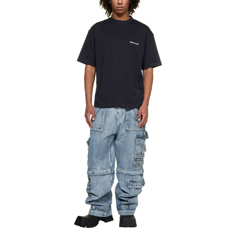 BALENCIAGA Balenciaga BB Corporate T-shirt Medium Fit 'Navy' 612966TJV873967 outlook