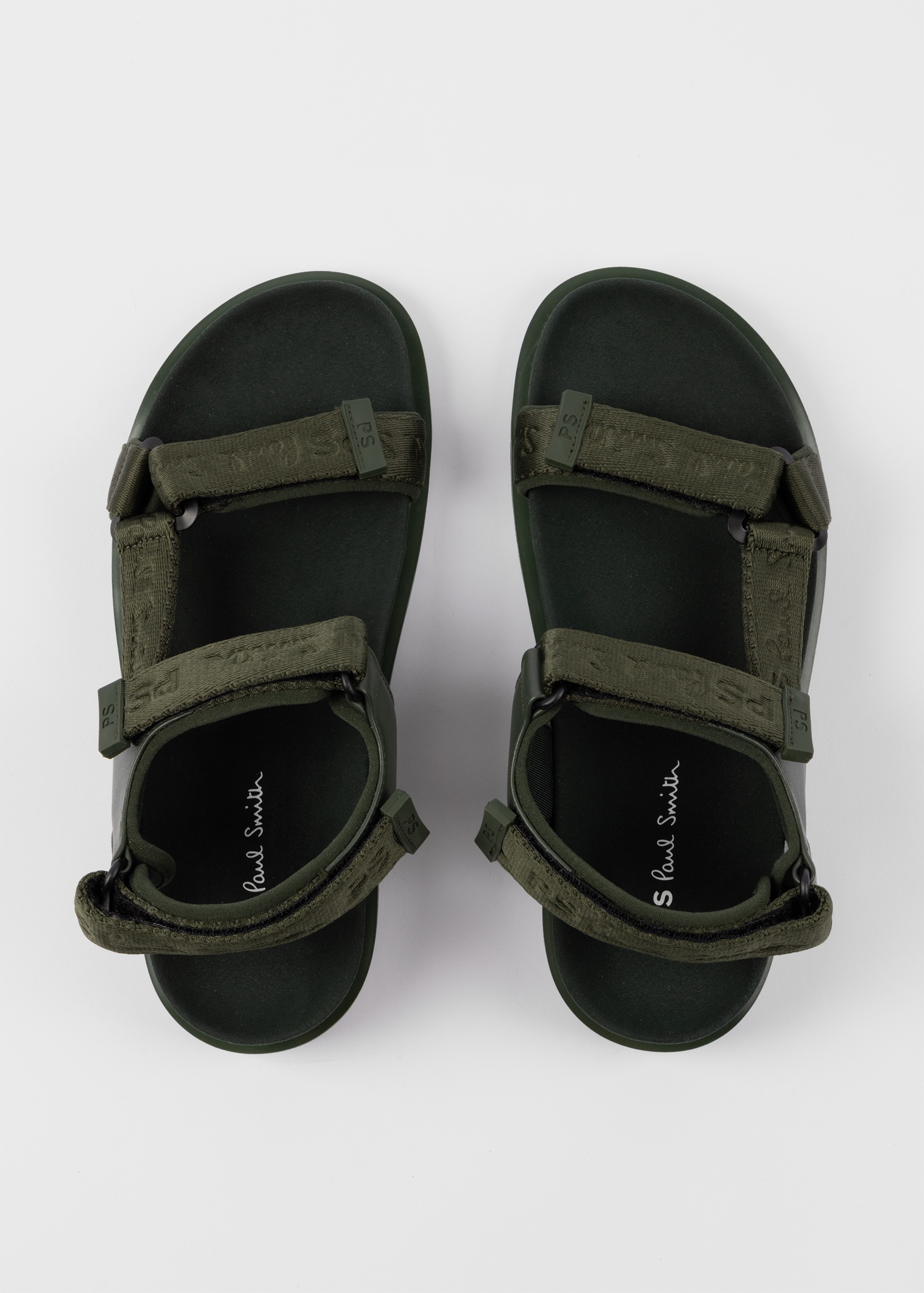 Khaki 'Dorado' Tape Sandals - 3
