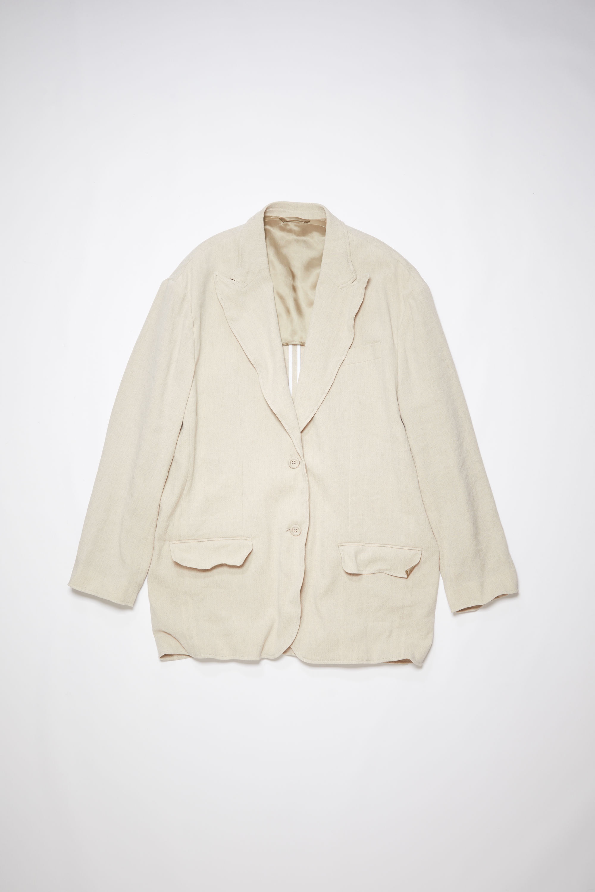 Single-breasted suit jacket - Light Sand - 1