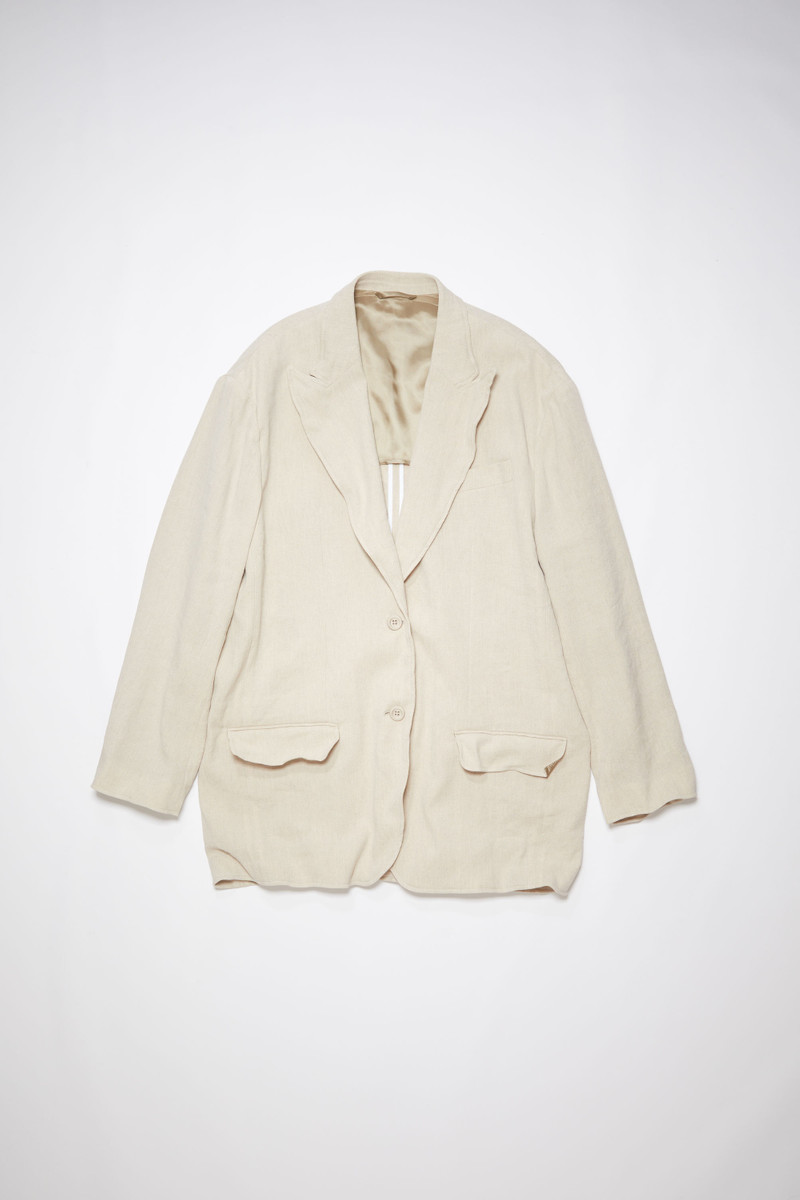 Single-breasted suit jacket - Light Sand 1
