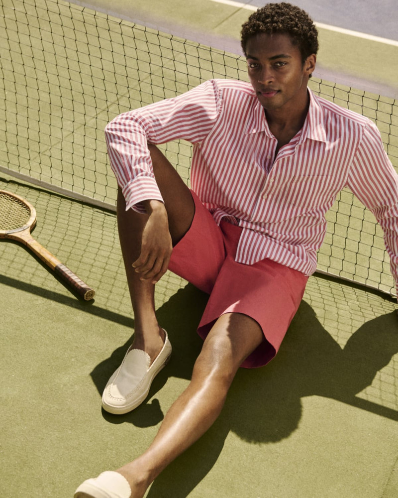 Vince Men's Italian Cotton Extended-Tab Shorts outlook