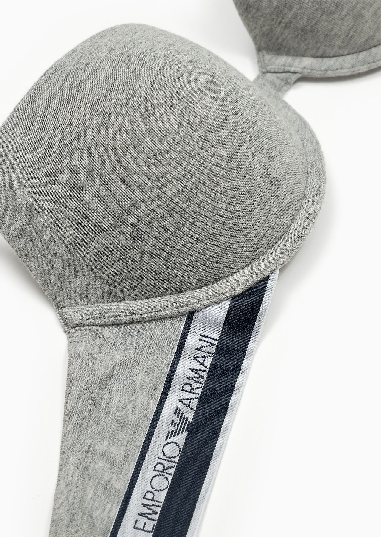 ASV iconic logo band organic cotton push-up bra - 4