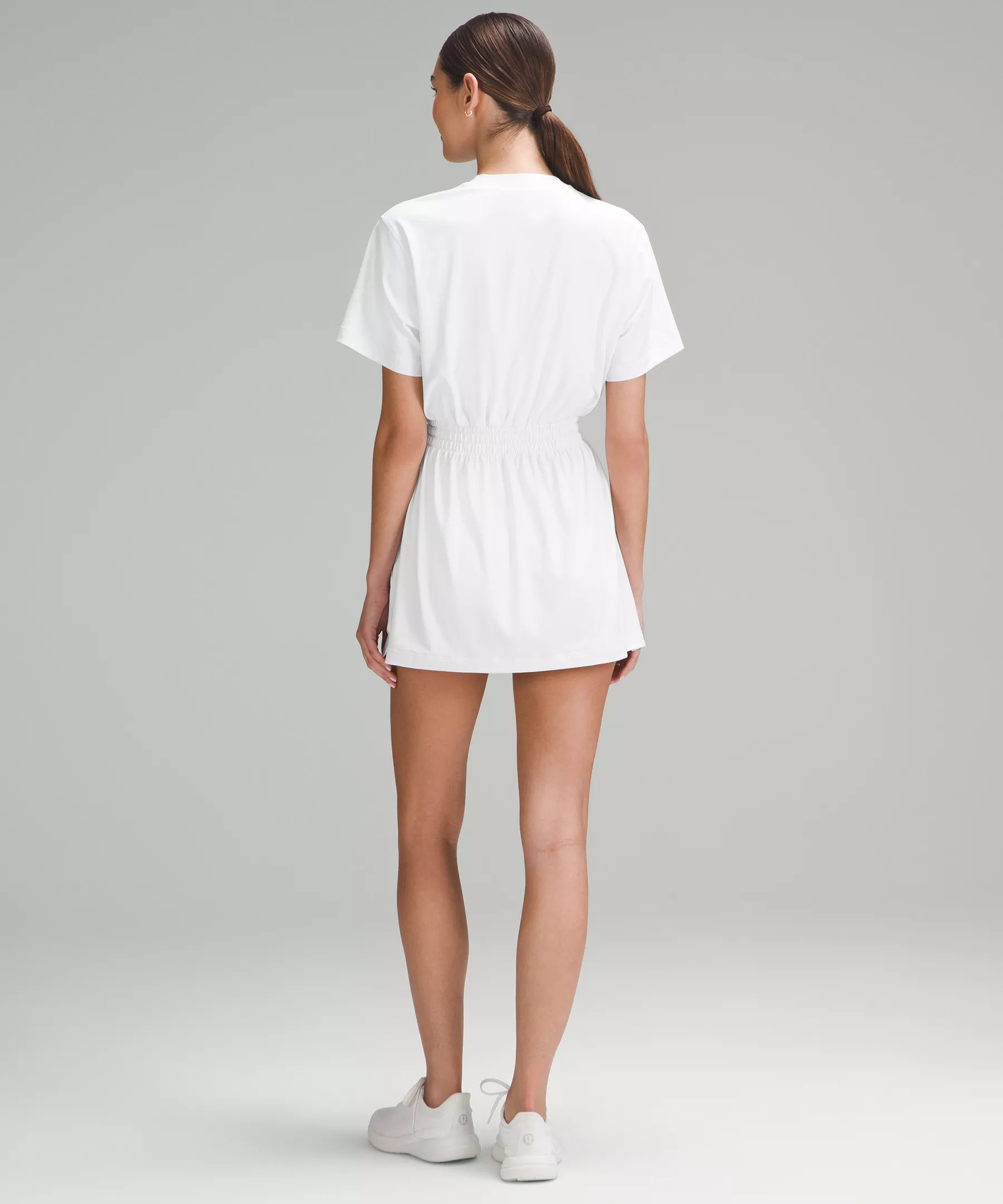 Smocked-Waist T-Shirt Dress - 2