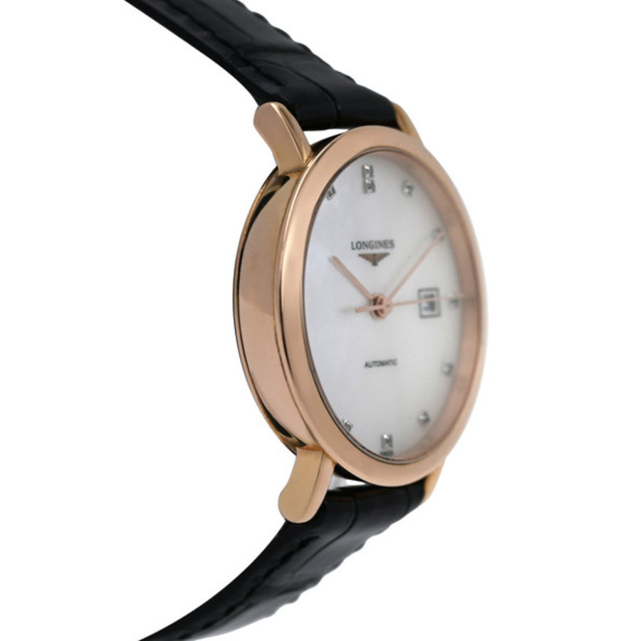 Pre-owned Longines Elegant Collection Diamond Mother of Pearl Dial Ladies Watch L4.287.8.87.0 - 3