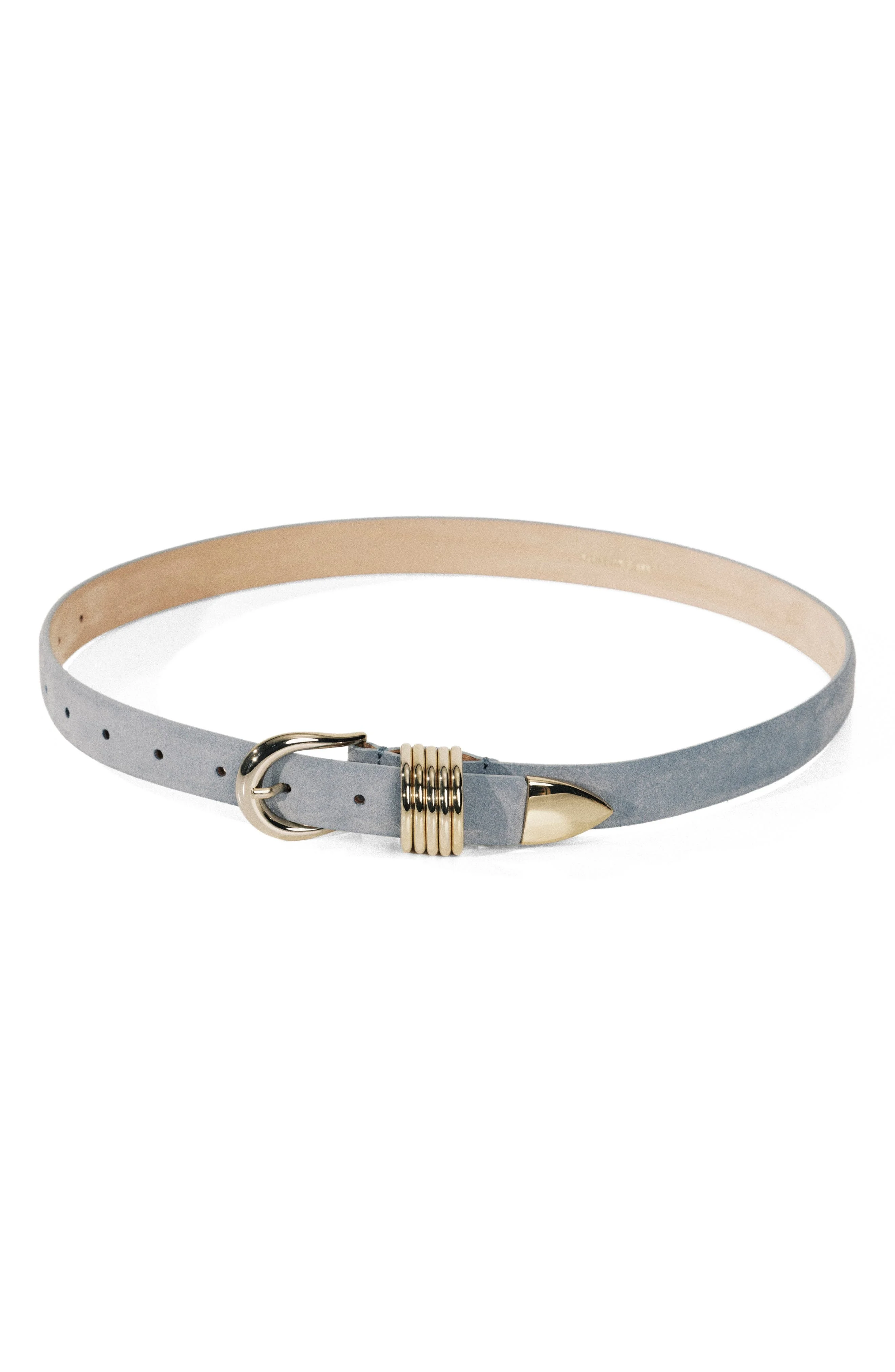 Déhanche Hollyhock Suede Belt in Blue/Gold at Nordstrom - 1