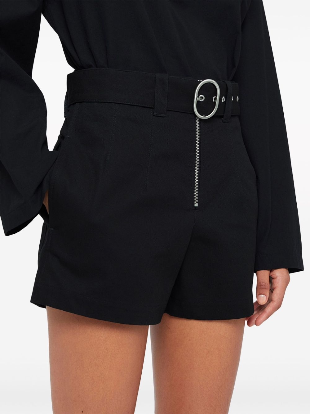 belted tailored shorts - 5