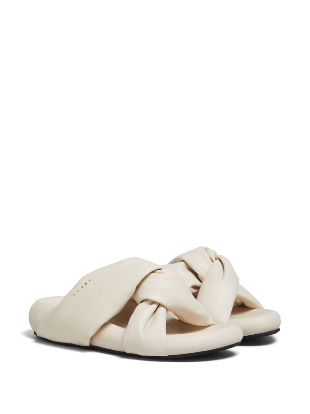 twist-detail leather sandals - 2