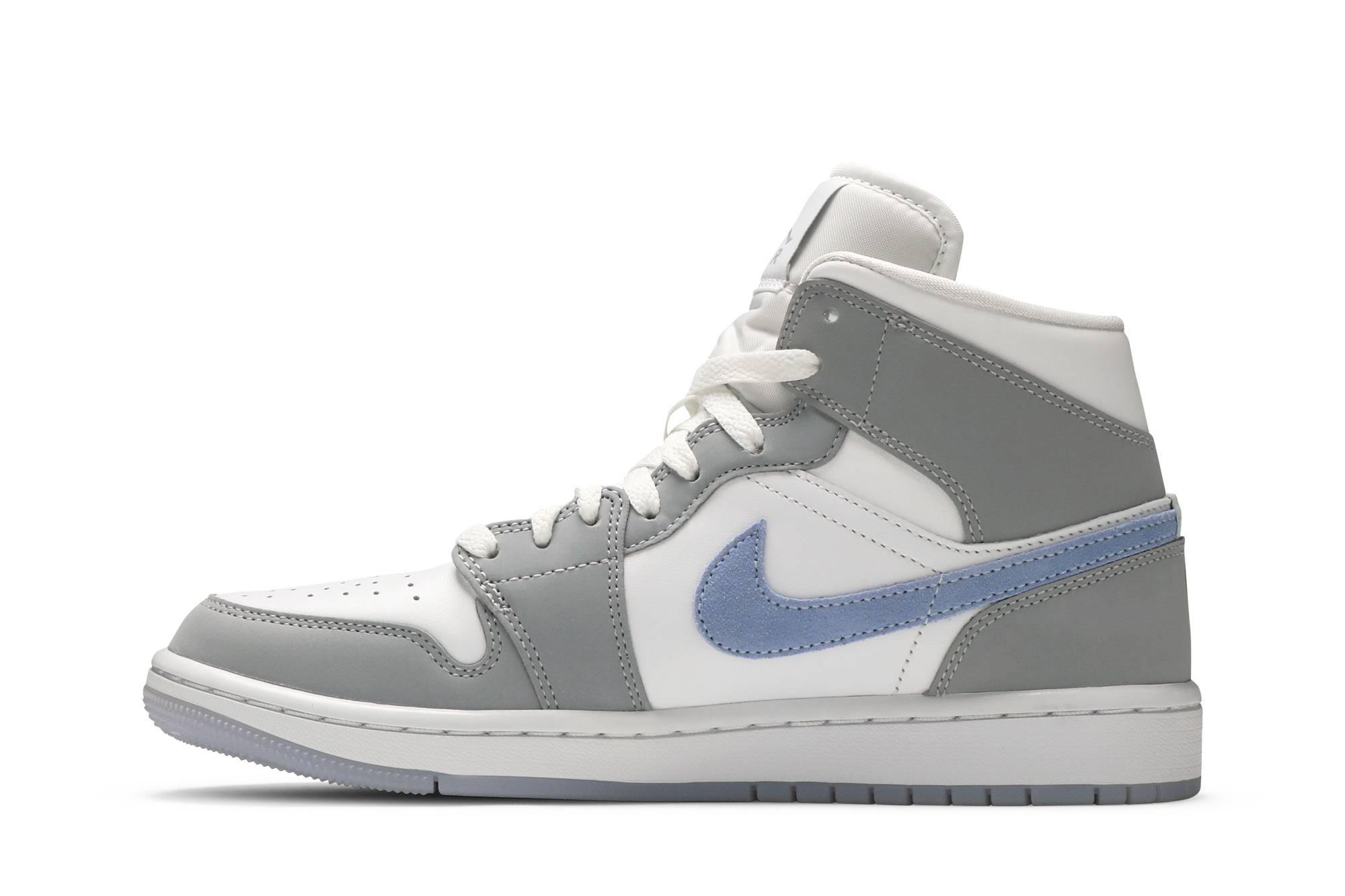 Wmns Air Jordan 1 Mid 'Wolf Grey Aluminum' - 3