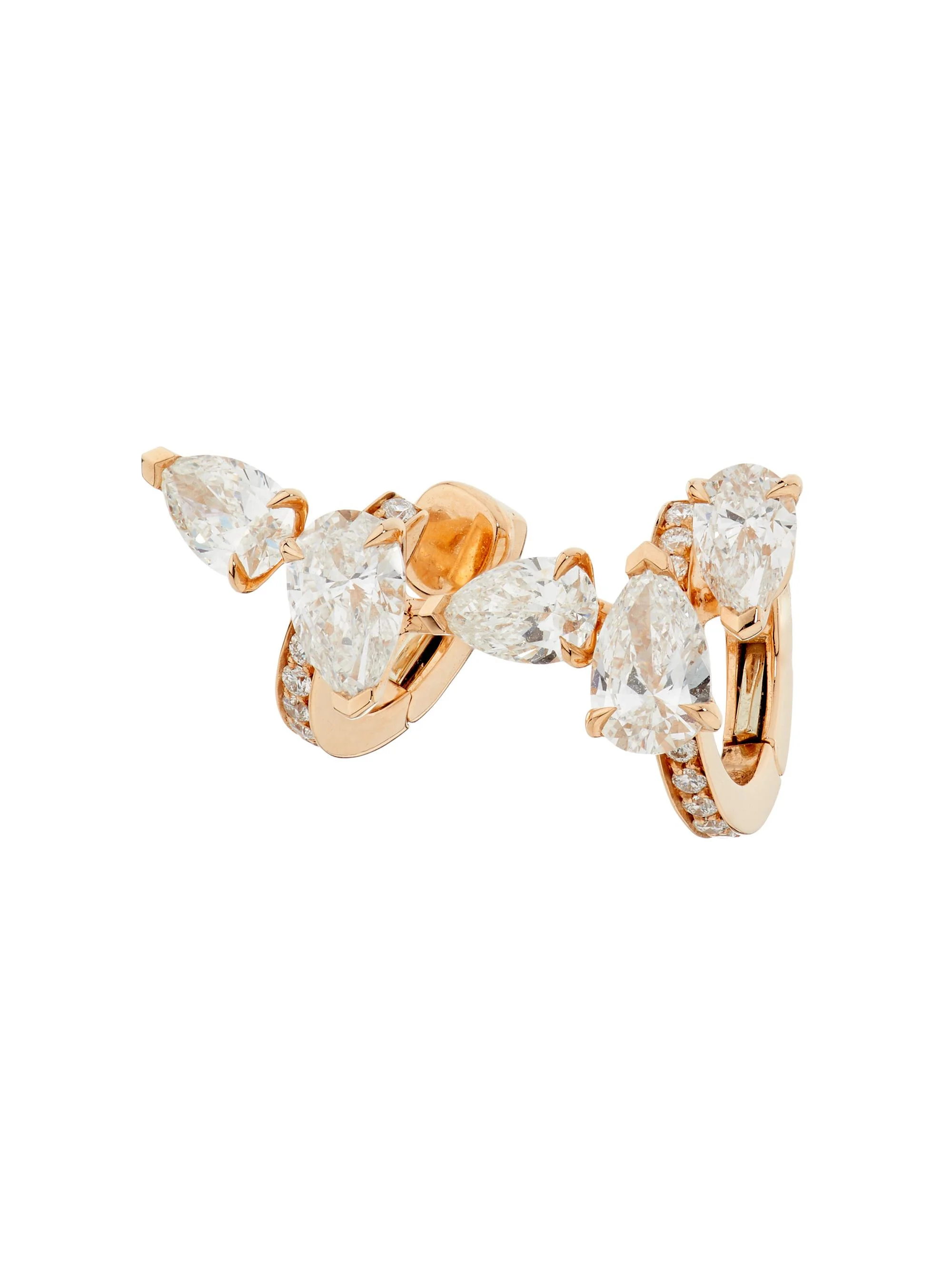Women's Serti sur Vide 18K Rose Gold & 1.40 TCW Diamond Earring - Rose Gold - 1
