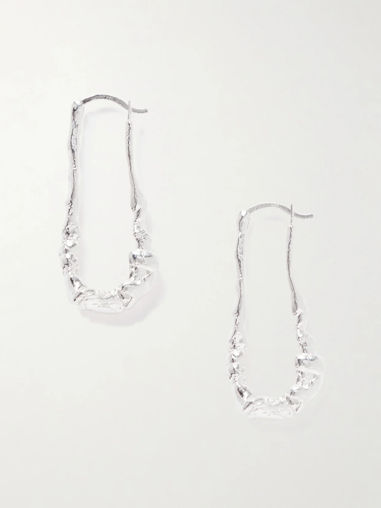 Silver-plated Hoop Earrings - 1