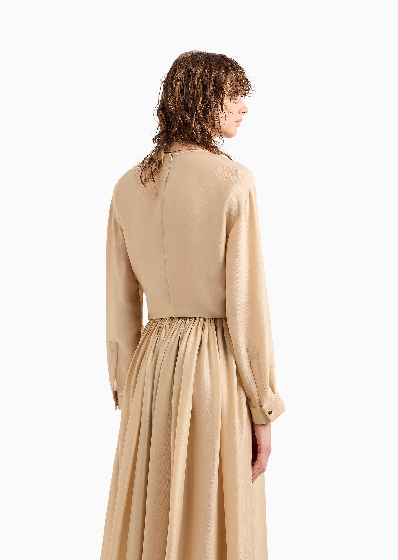 Silk crew-neck blouse - 3