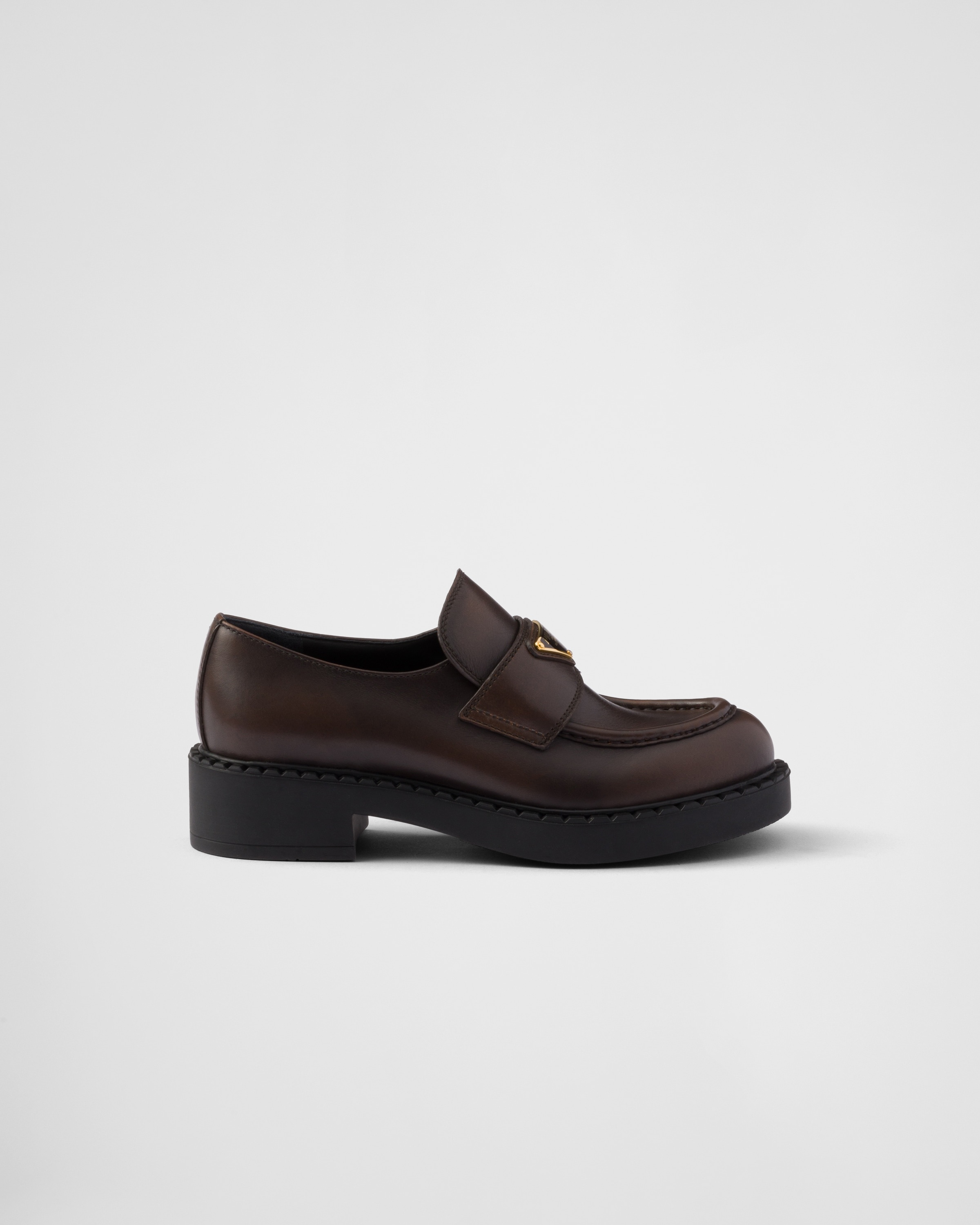 Chocolate leather loafers - 2