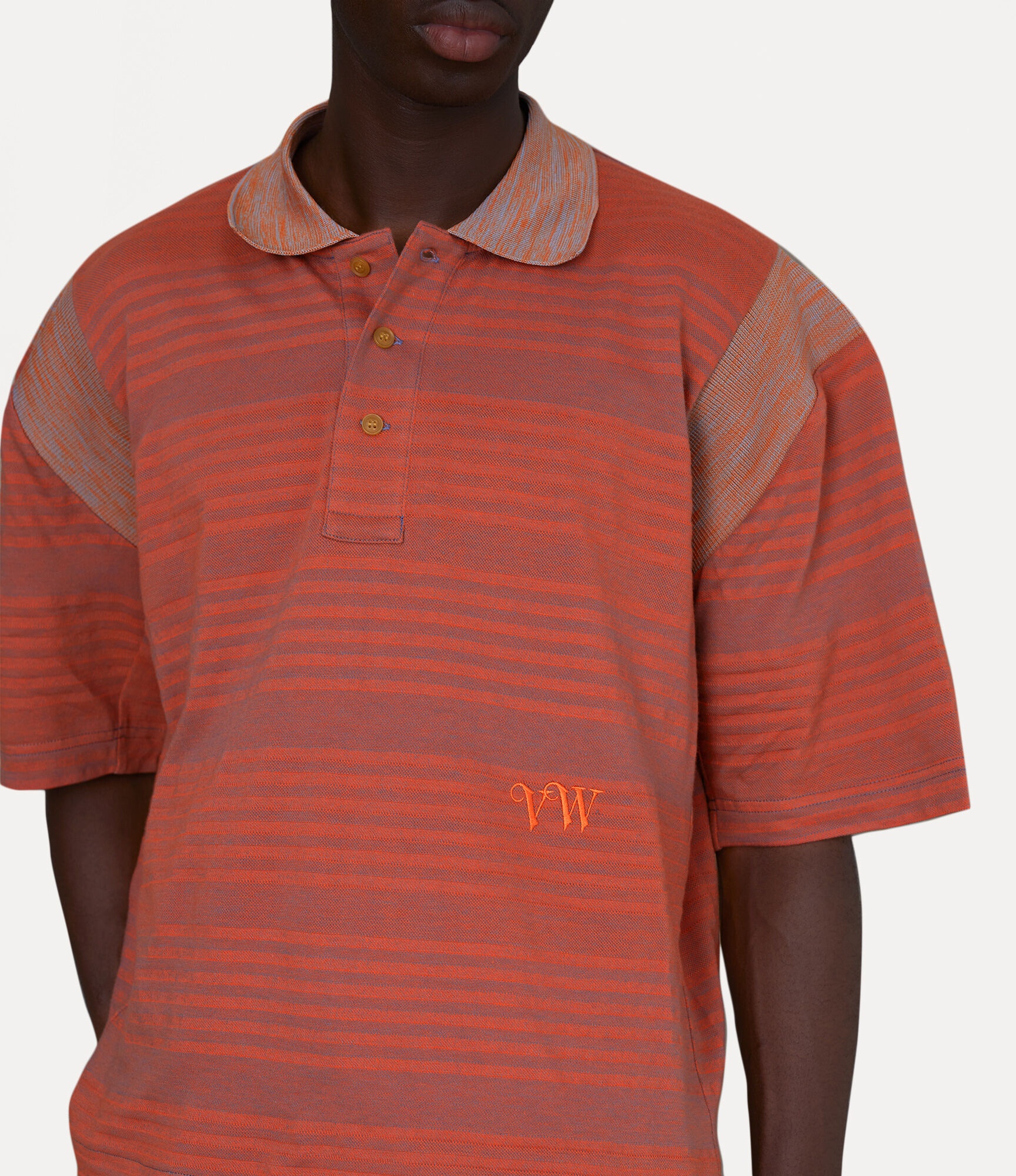 STRIPPED POLO TOP - 4