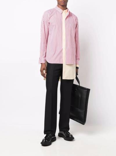 Comme des Garçons Homme Plus stripe-print cotton shirt outlook