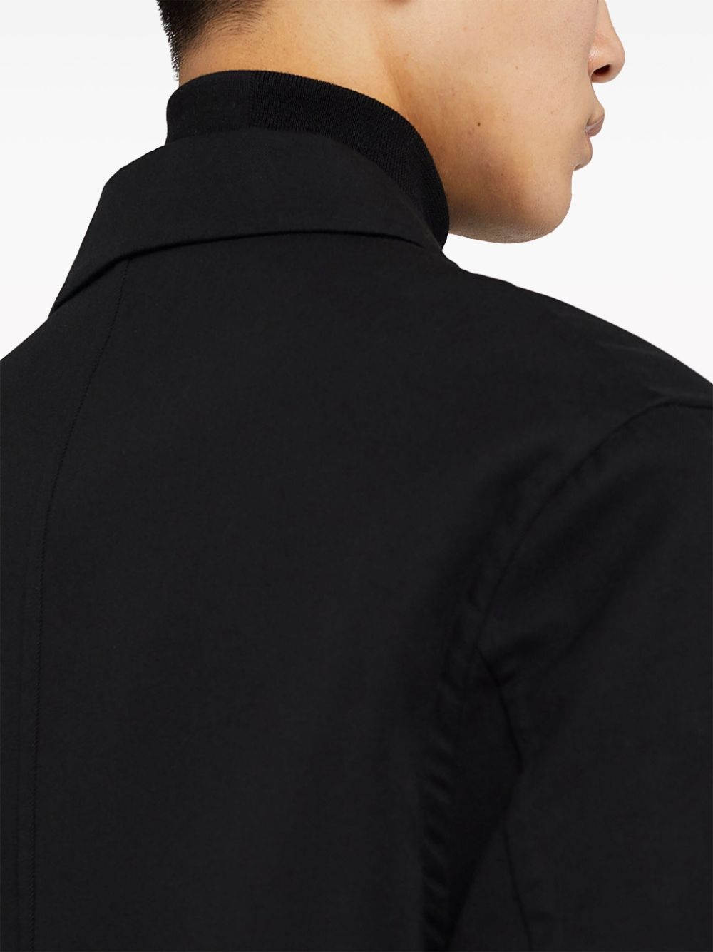 notched-lapel single-breasted coat - 4