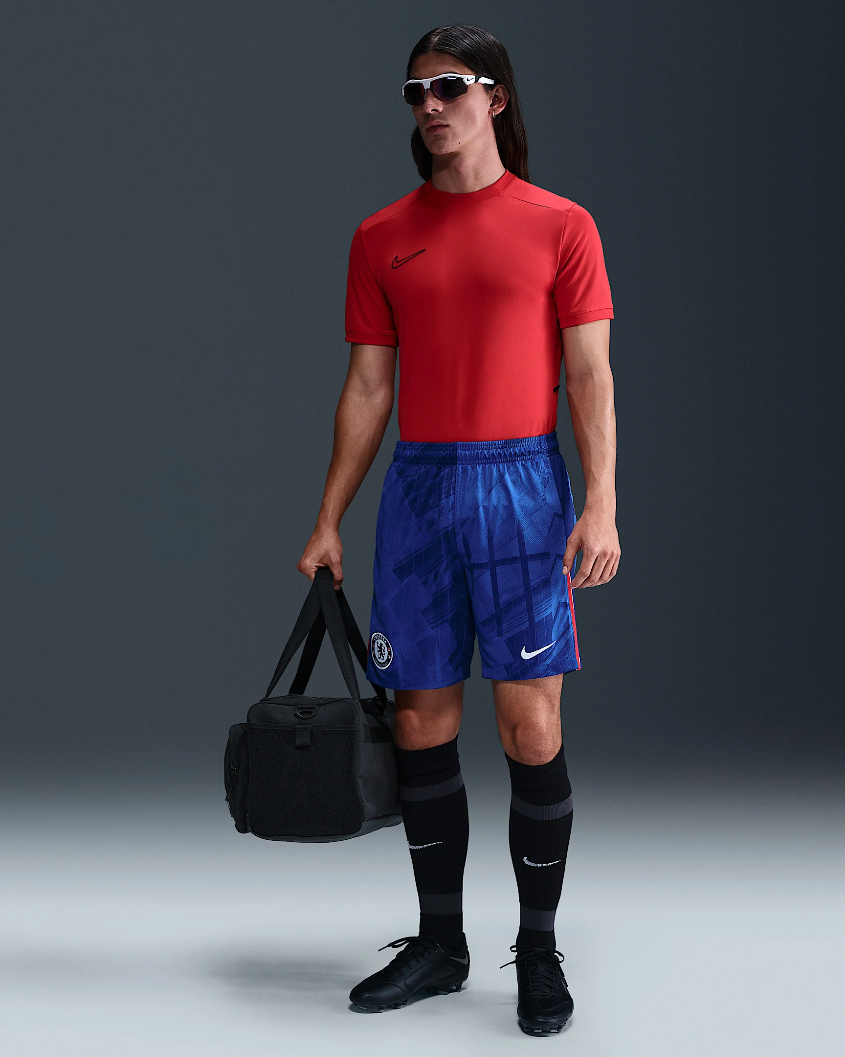 Chelsea FC 2025/26 Stadium Home Men's Nike Dri-FIT Soccer Replica Short - 1