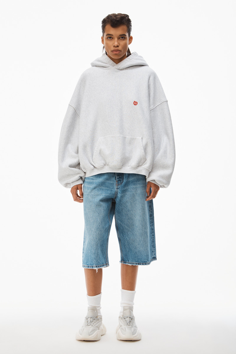 Alexander Wang APPLE PUFF HOODED SWEATSHIRT IN TERRY outlook