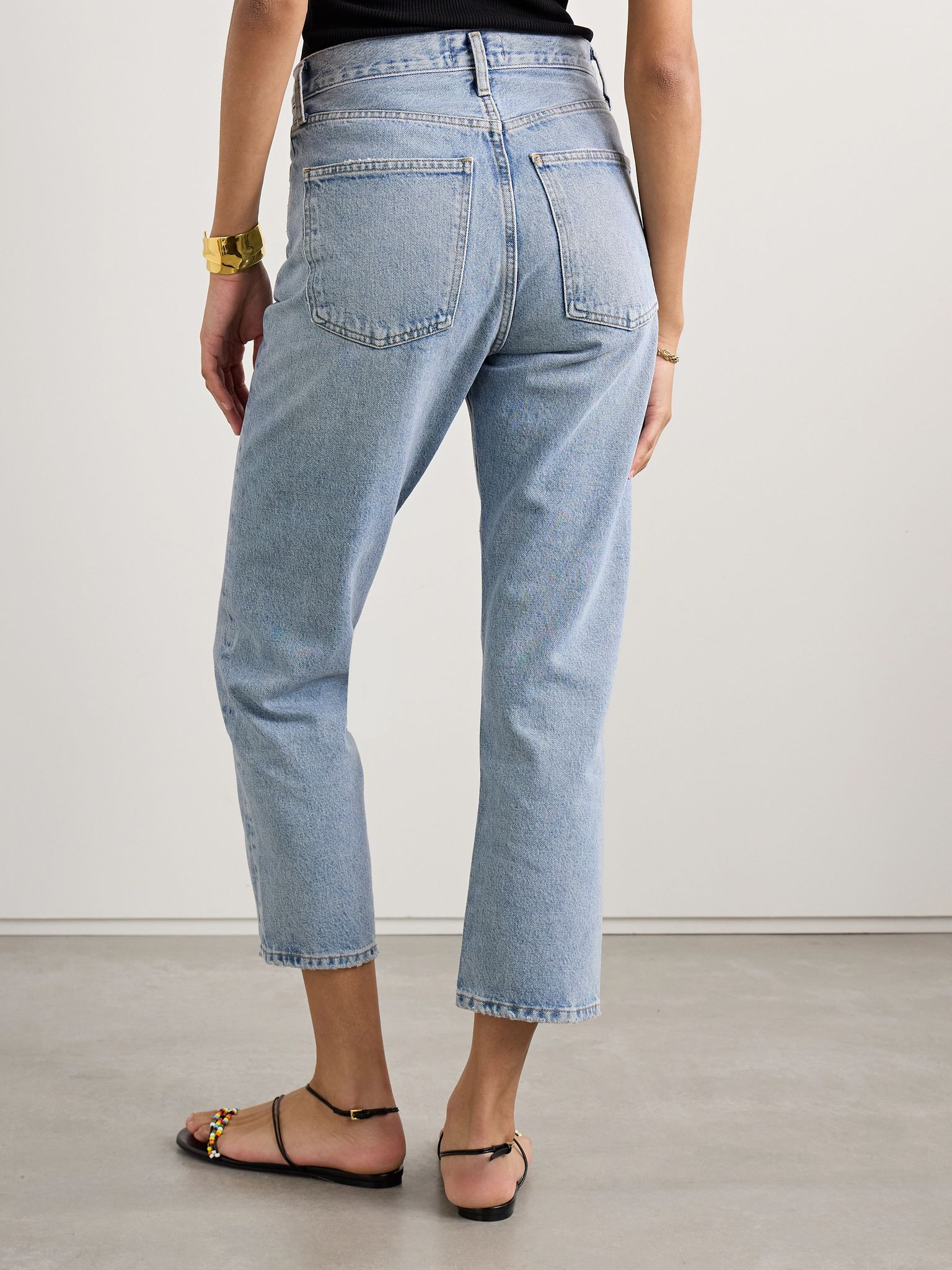 '90s Crop mid-rise straight-leg jeans Light denim - 4