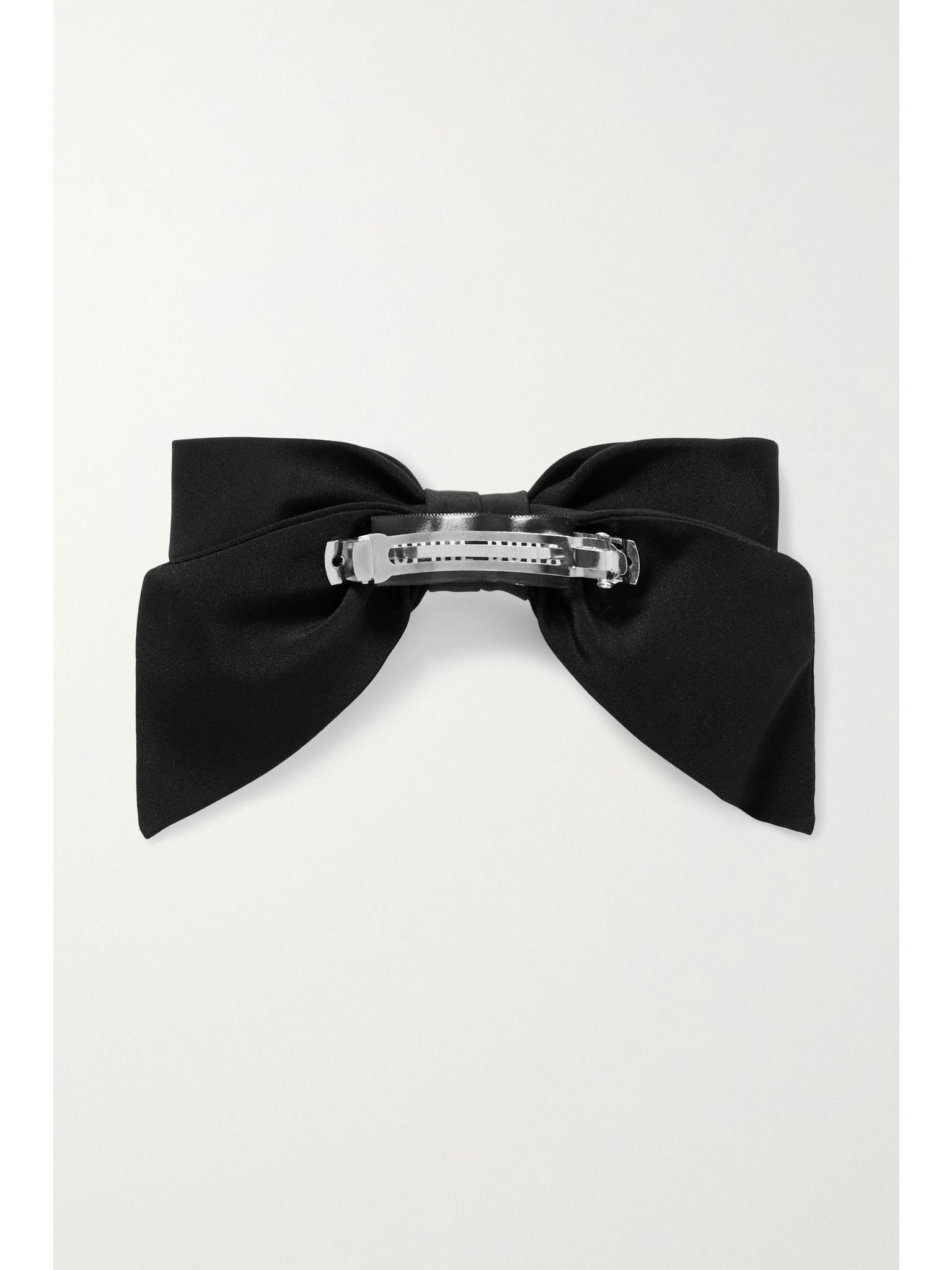 + NET SUSTAIN satin bow hair clip Black - 3