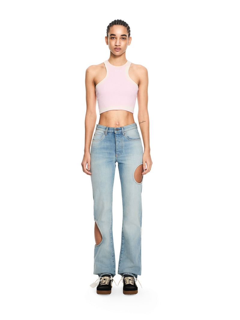 Off-White Spray Off Stamp Ribbed Tank Top outlook