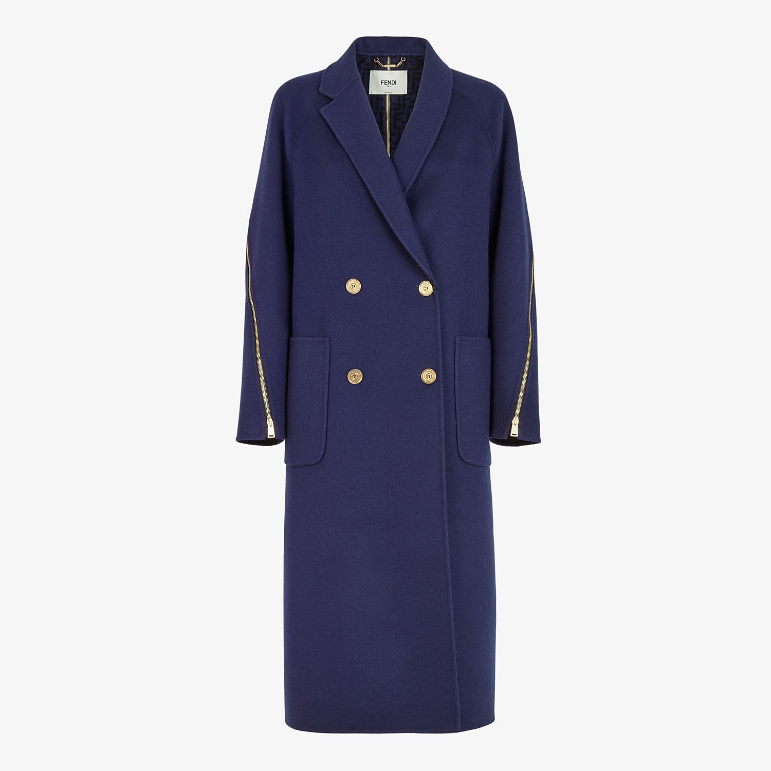 Blue wool coat - 1