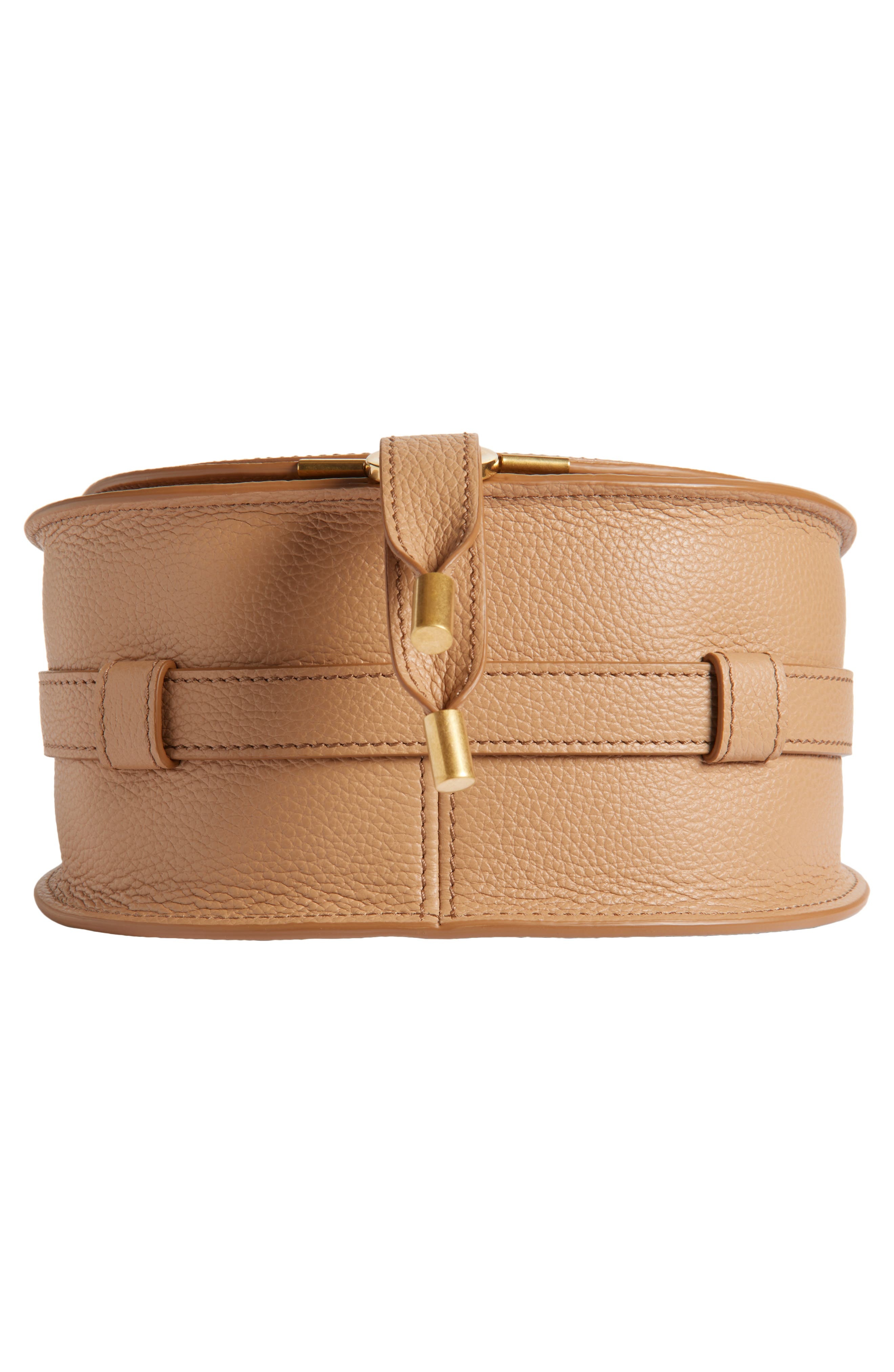 Chloé Small Marcie Leather Crossbody Bag in 26X Light Tan at Nordstrom - 6