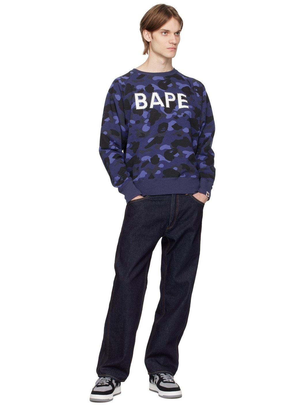 Navy Camo Crystal Sweatshirt - 4