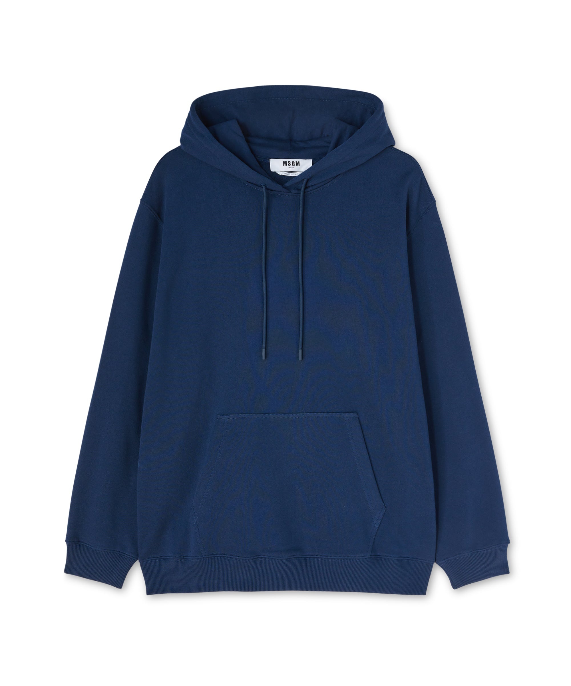 Cotton crewneck sweater with MSGM box logo - 1