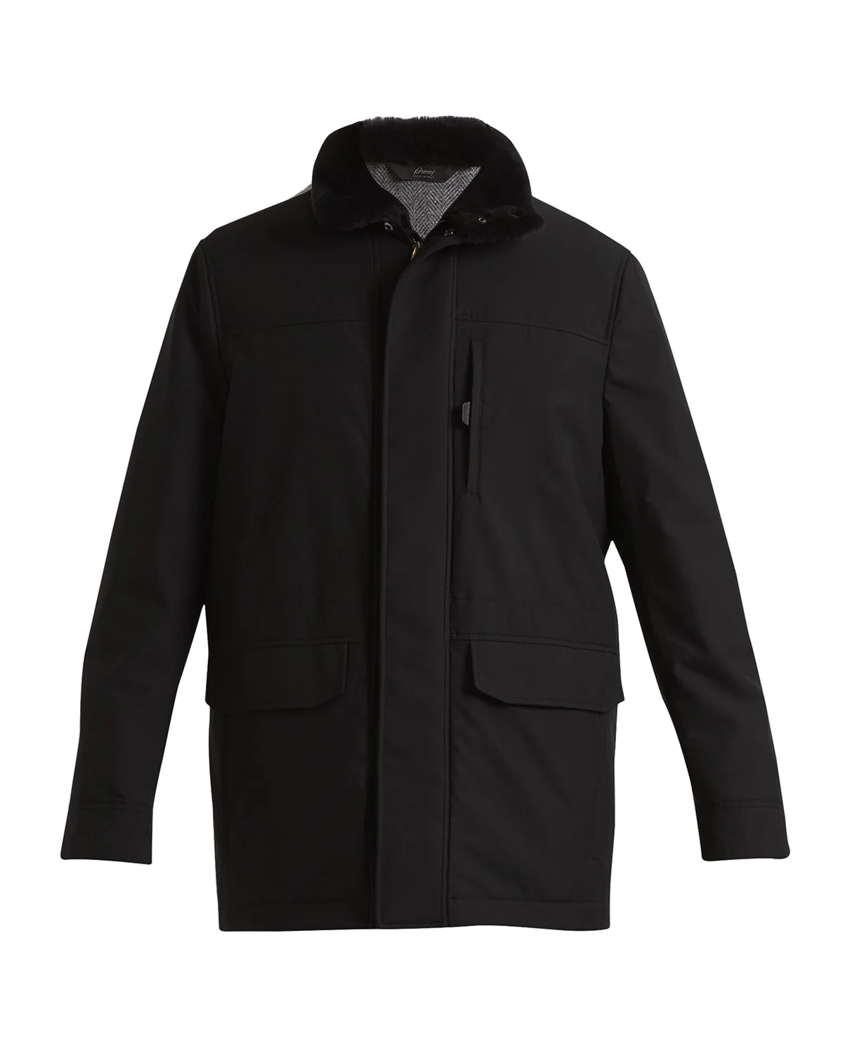 Men & apos;s Shearling Collar Field Jacket - 1