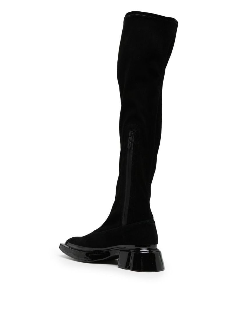knee-high low-heel boots - 3