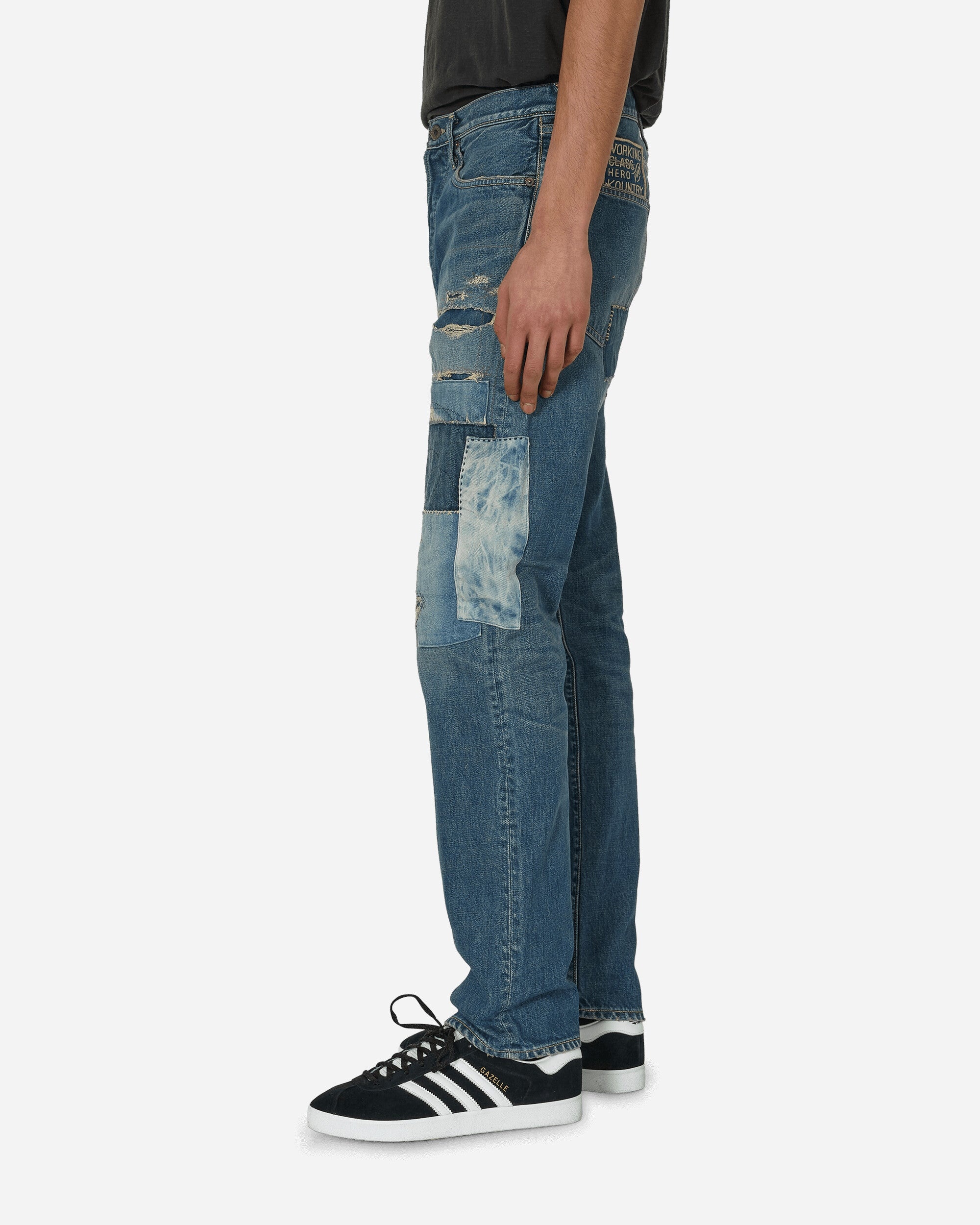 14oz Denim 5P Monkey Cisco Pants (Dixie Remake) Indigo - 2