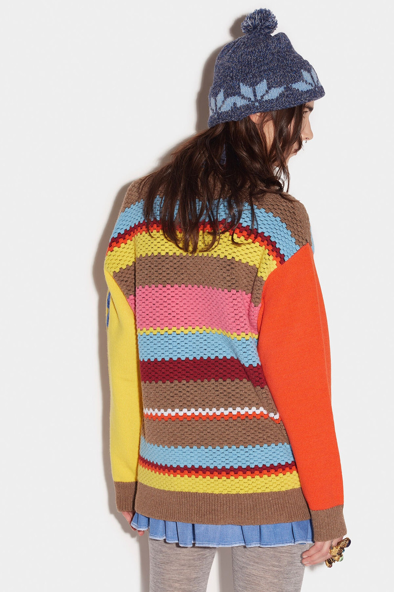 DSQUARED2 DESTINATION UNKNOWN STRIPED PULLOVER outlook