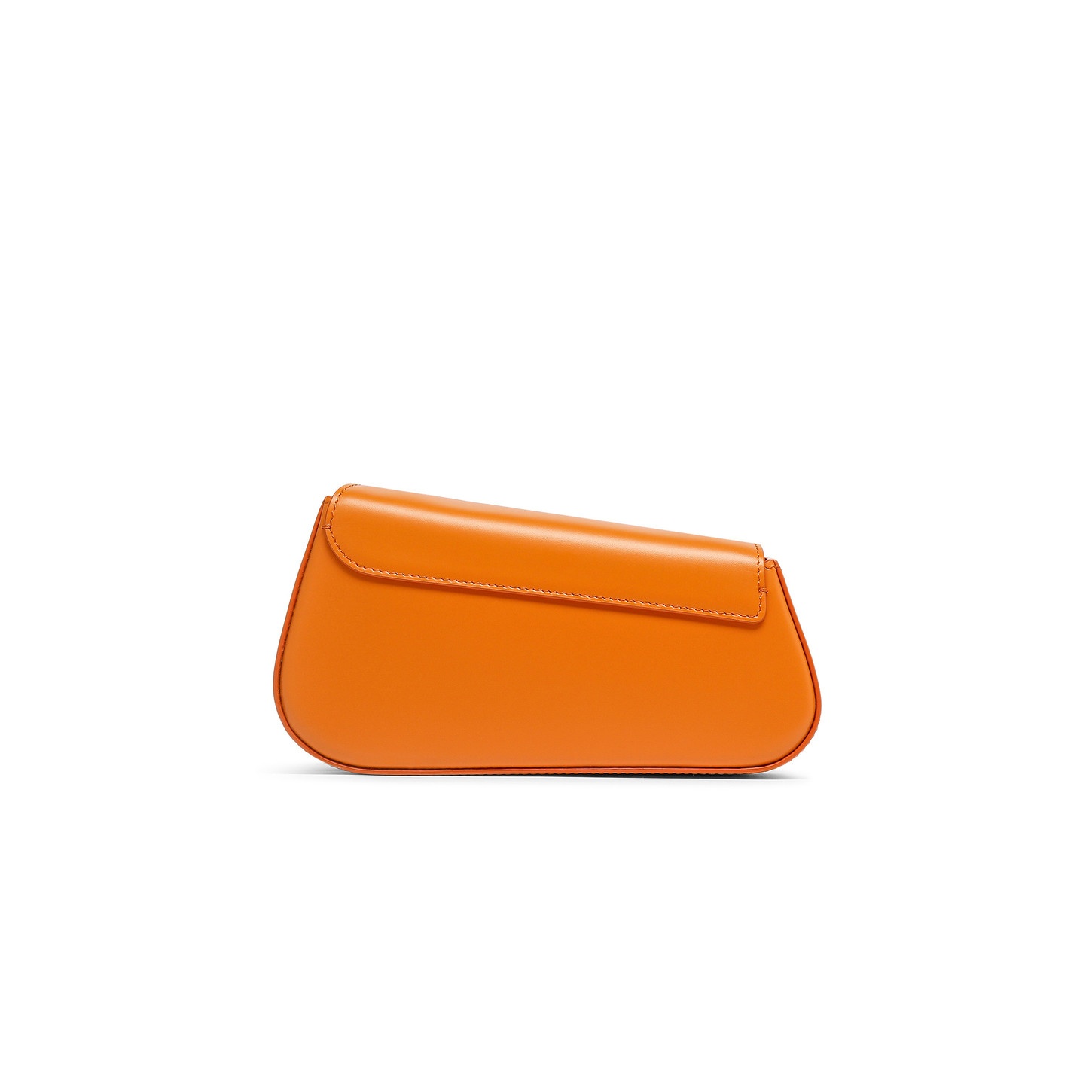 Orange leather The Pluto crossbody bag - 4