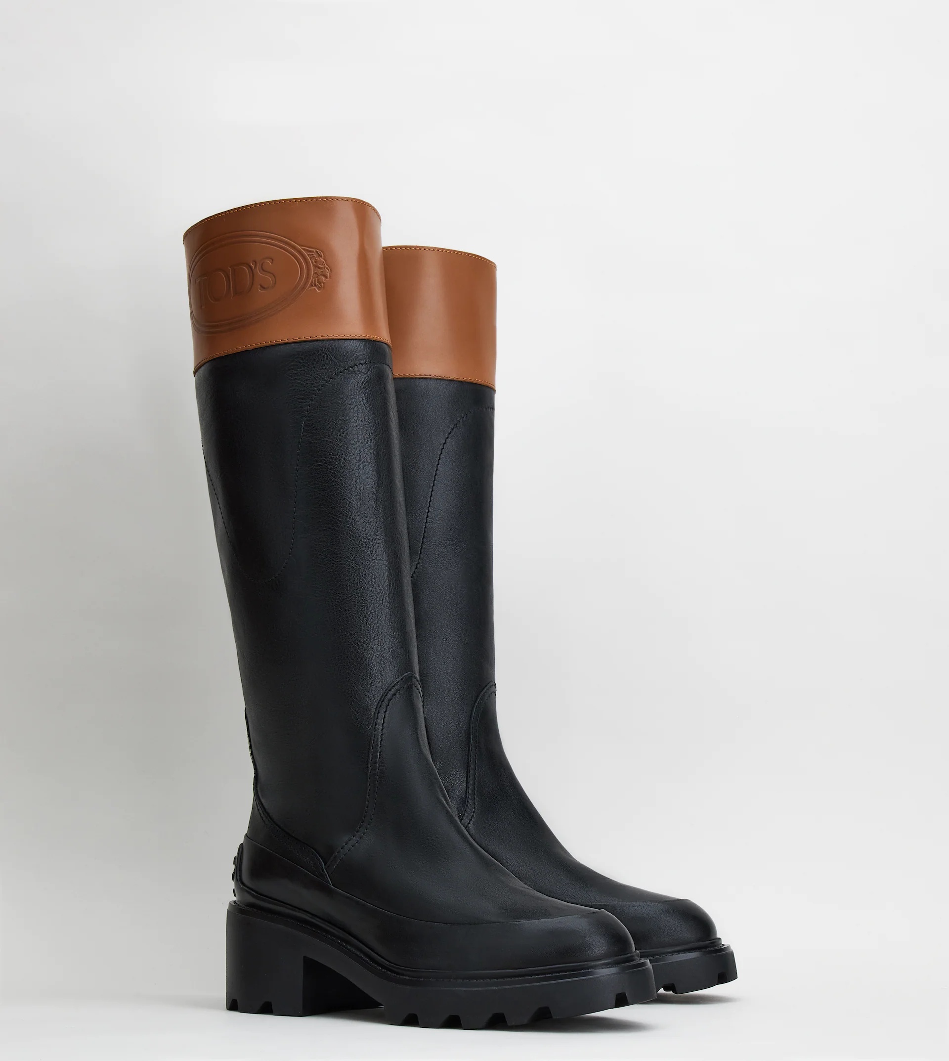 BOOTS IN LEATHER - BLACK - 3