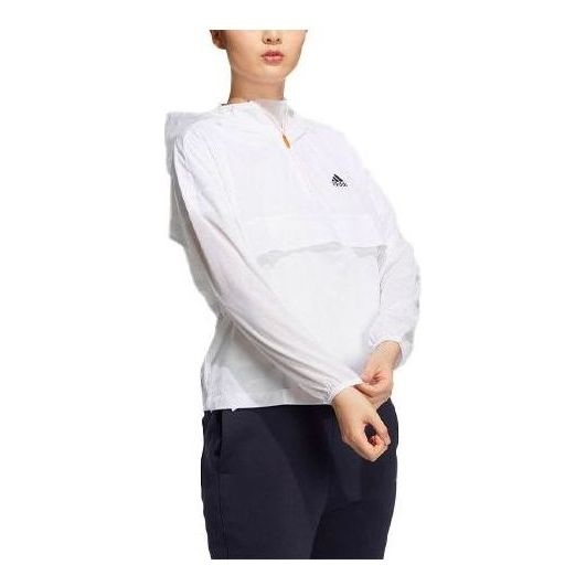 (WMNS) adidas Tech Windbreaker Excite Jackets 'White' GP0658 - 1