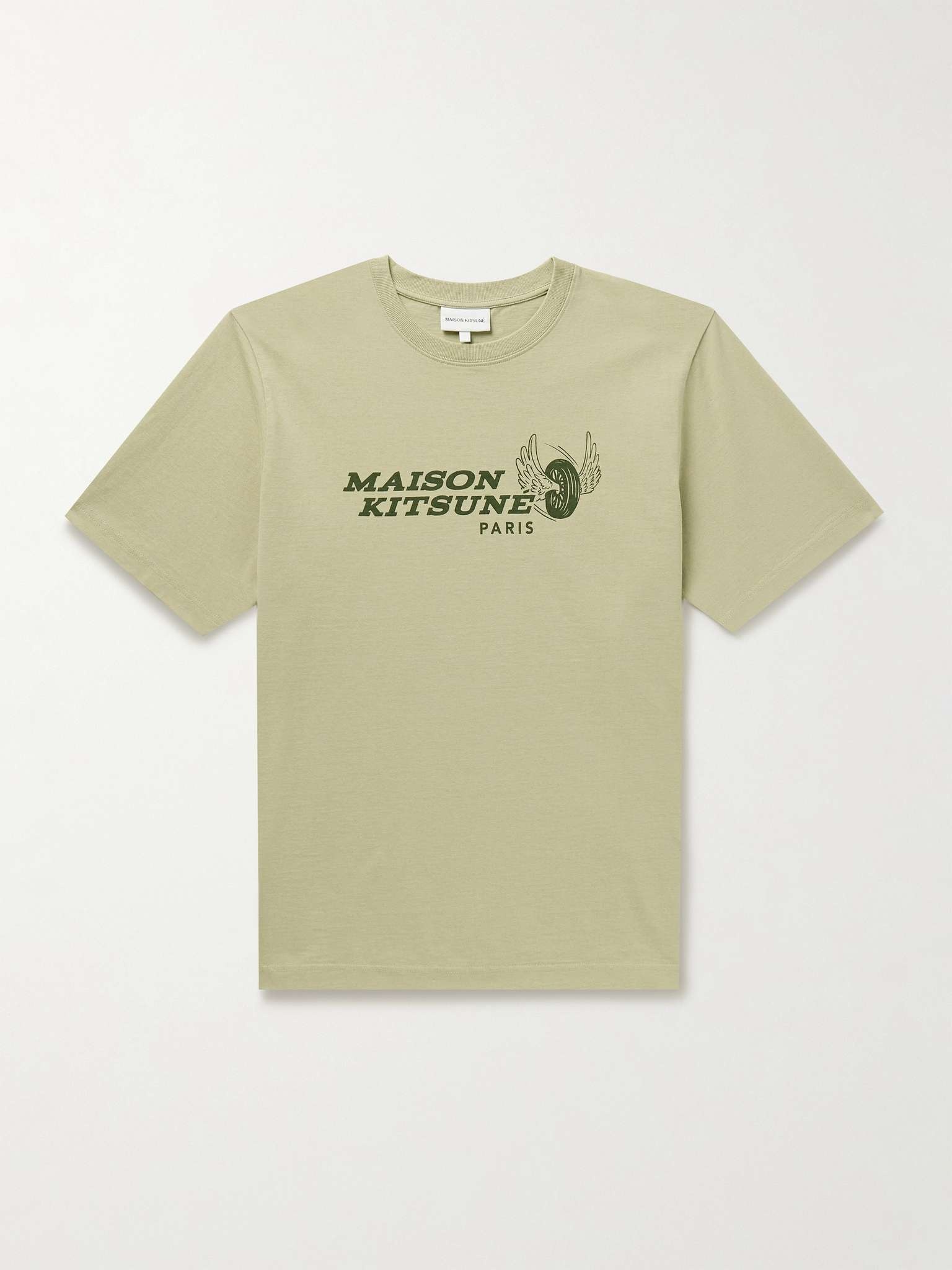 Racing Wheels Logo-Print Cotton-Jersey T-Shirt - 1