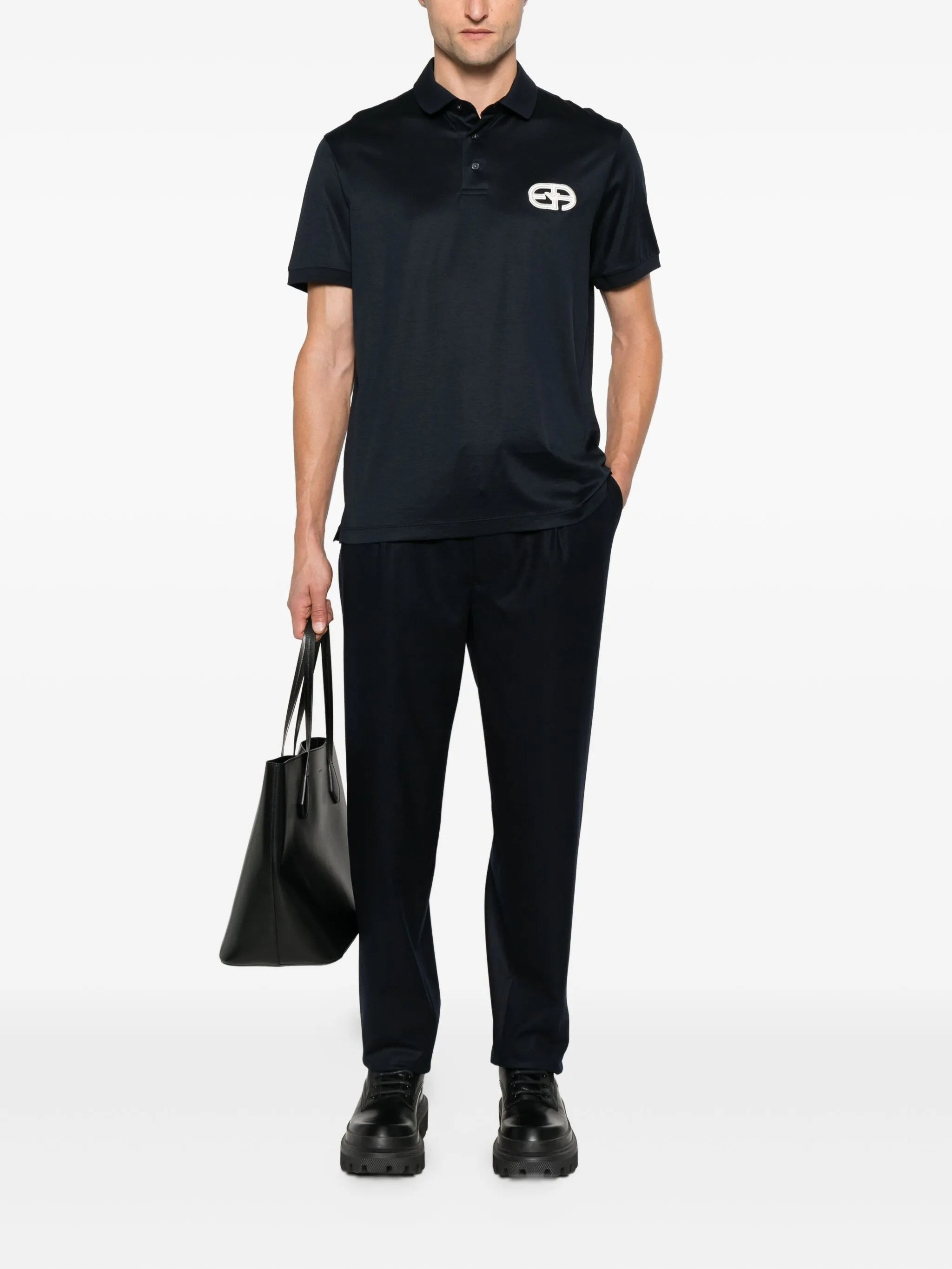 Emporio Armani Logo-embroidered Polo Shirt - 3
