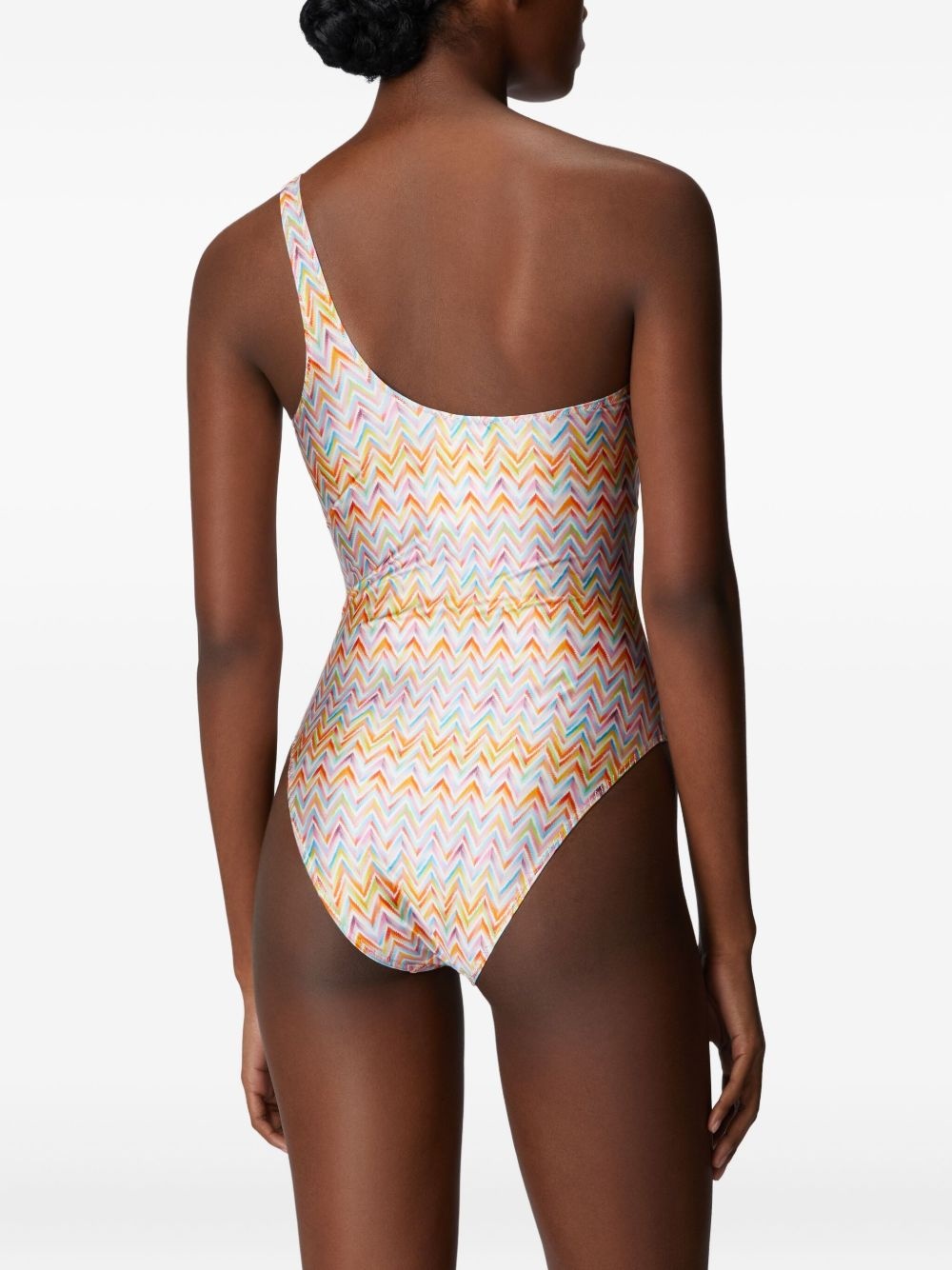 zigzag-pattern swimsuit - 3