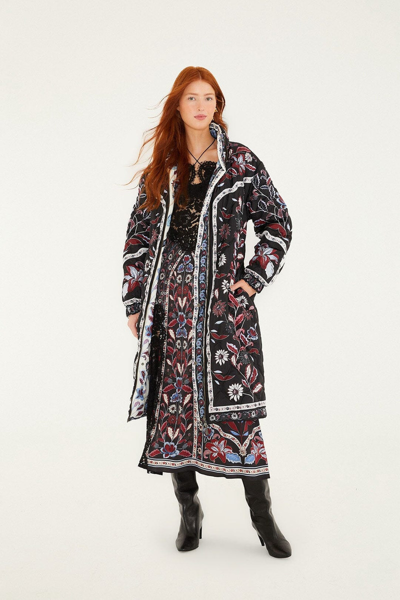 Black Marcelle Reversible Maxi Puffer Jacket 6