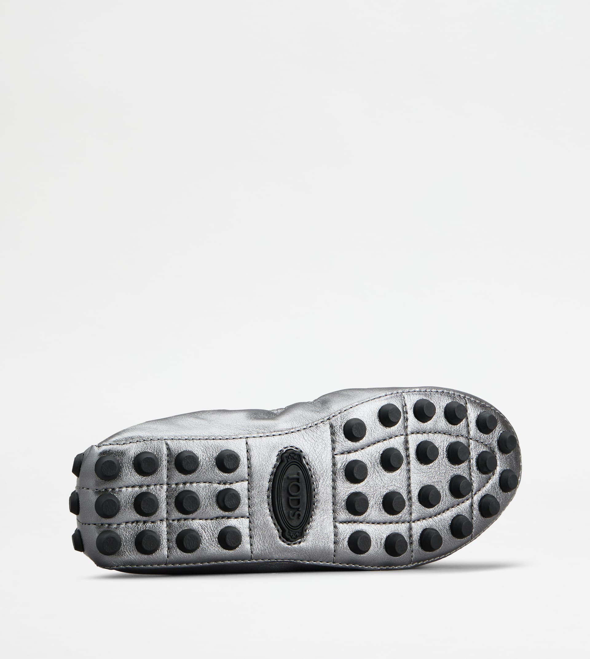 BUBBLE BALLERINAS IN LEATHER - SILVER - 4