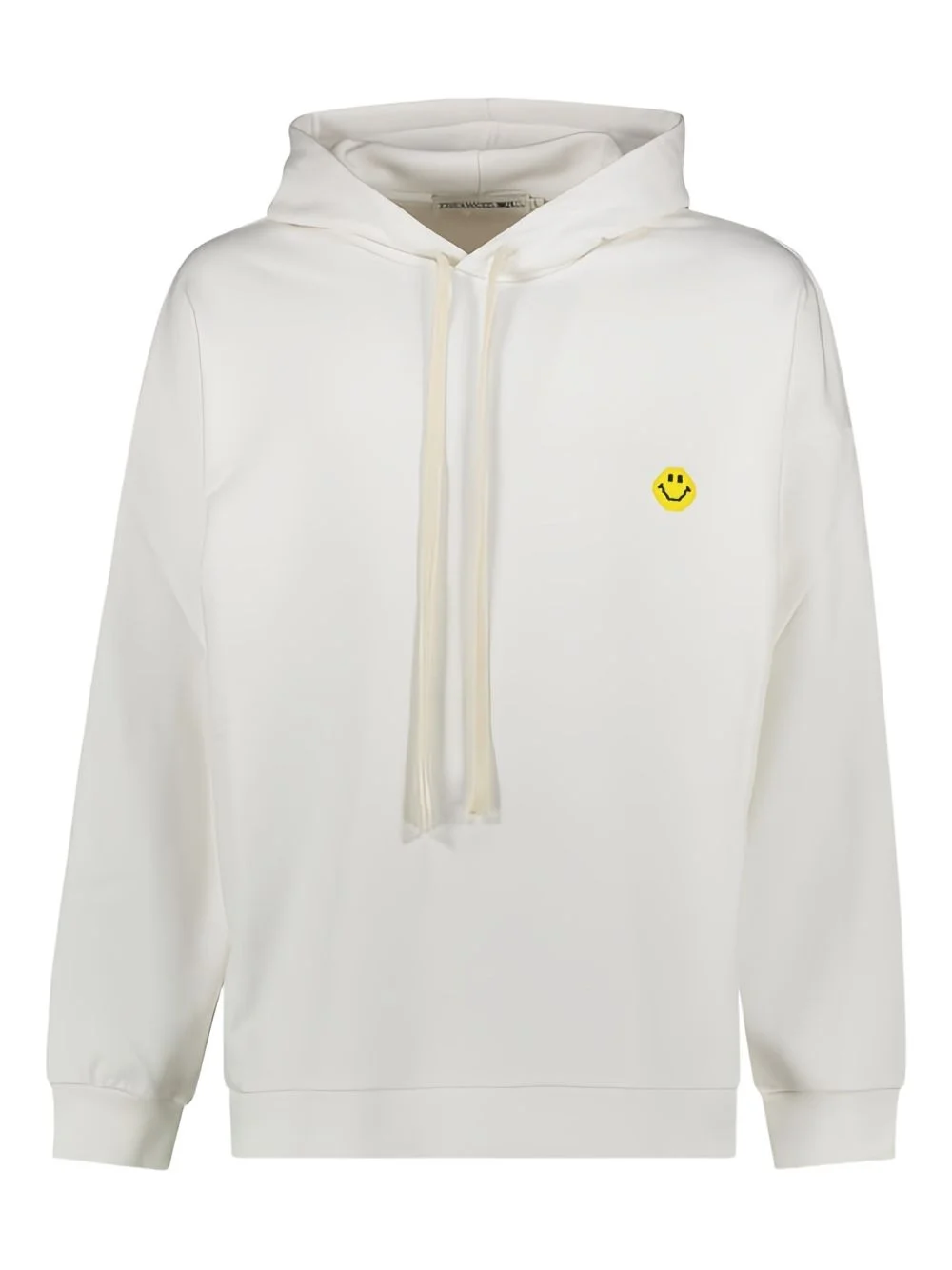 smiley-face drawstring hoodie - 1
