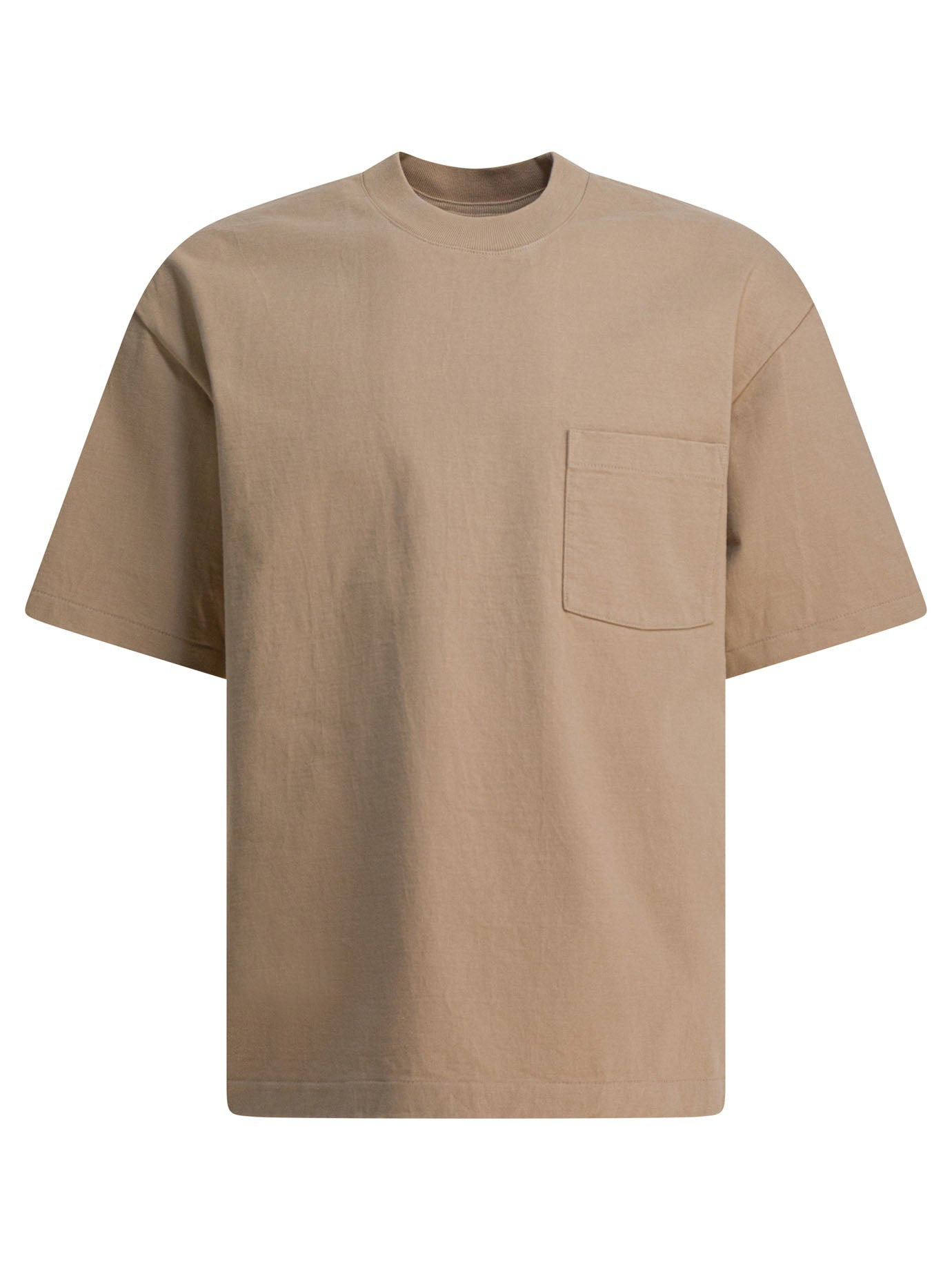 Cotton T-Shirt T-Shirts Beige - 1