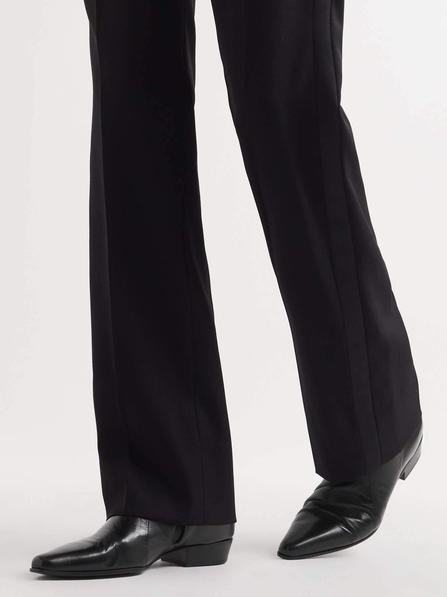 【SAINT LAURENT】ARSUN ZIPPED BOOTS SAINT LAURENT Arsun Leather Ankle Boots | REVERSIBLE