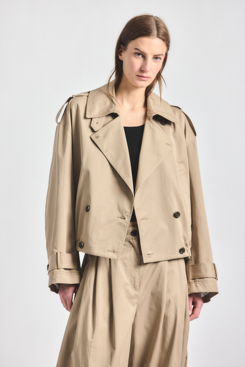 EMILIO CROPPED TRENCH COAT 1