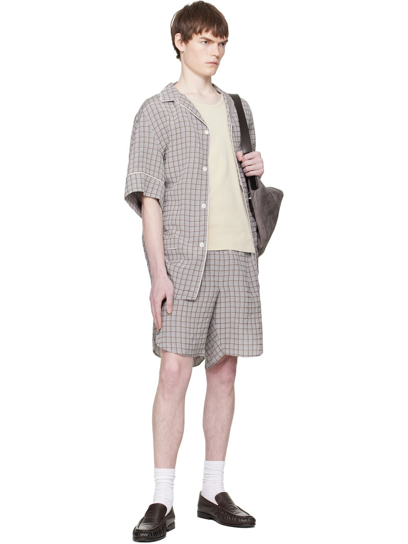 HED MAYNER Gray & Brown SS Shirt outlook