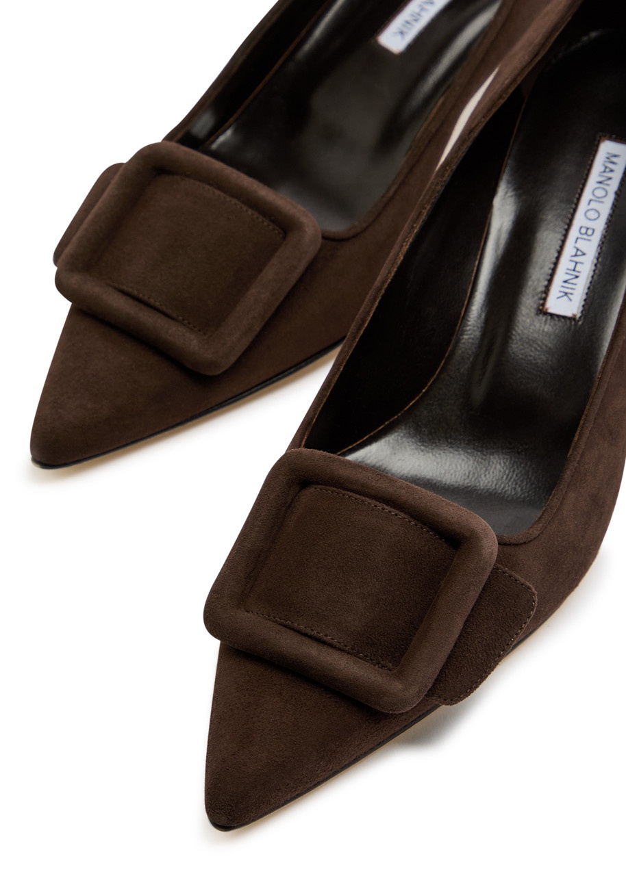 Manolo Blahnik Maysale 50 Suede Pumps - 3